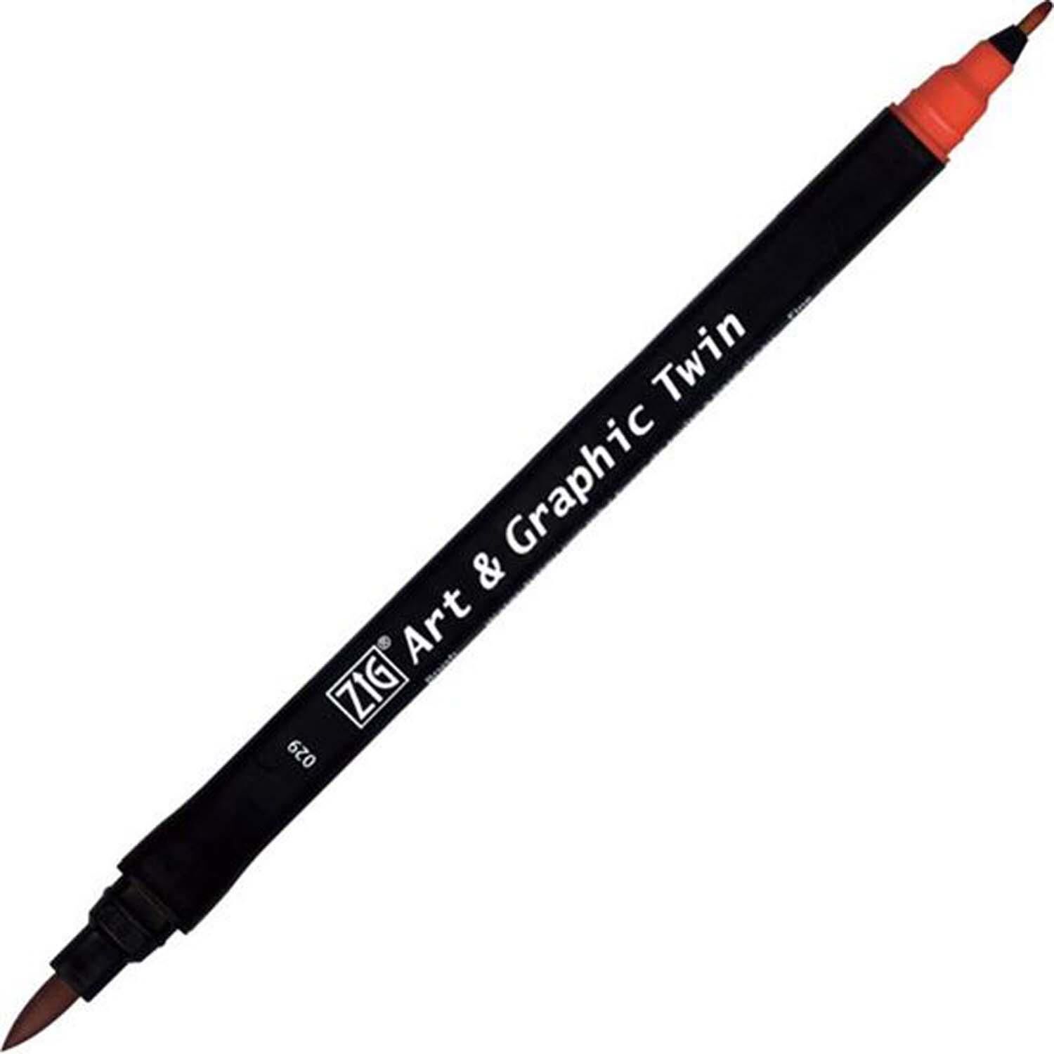 Zıg Brush Pen 029 Carmine Red