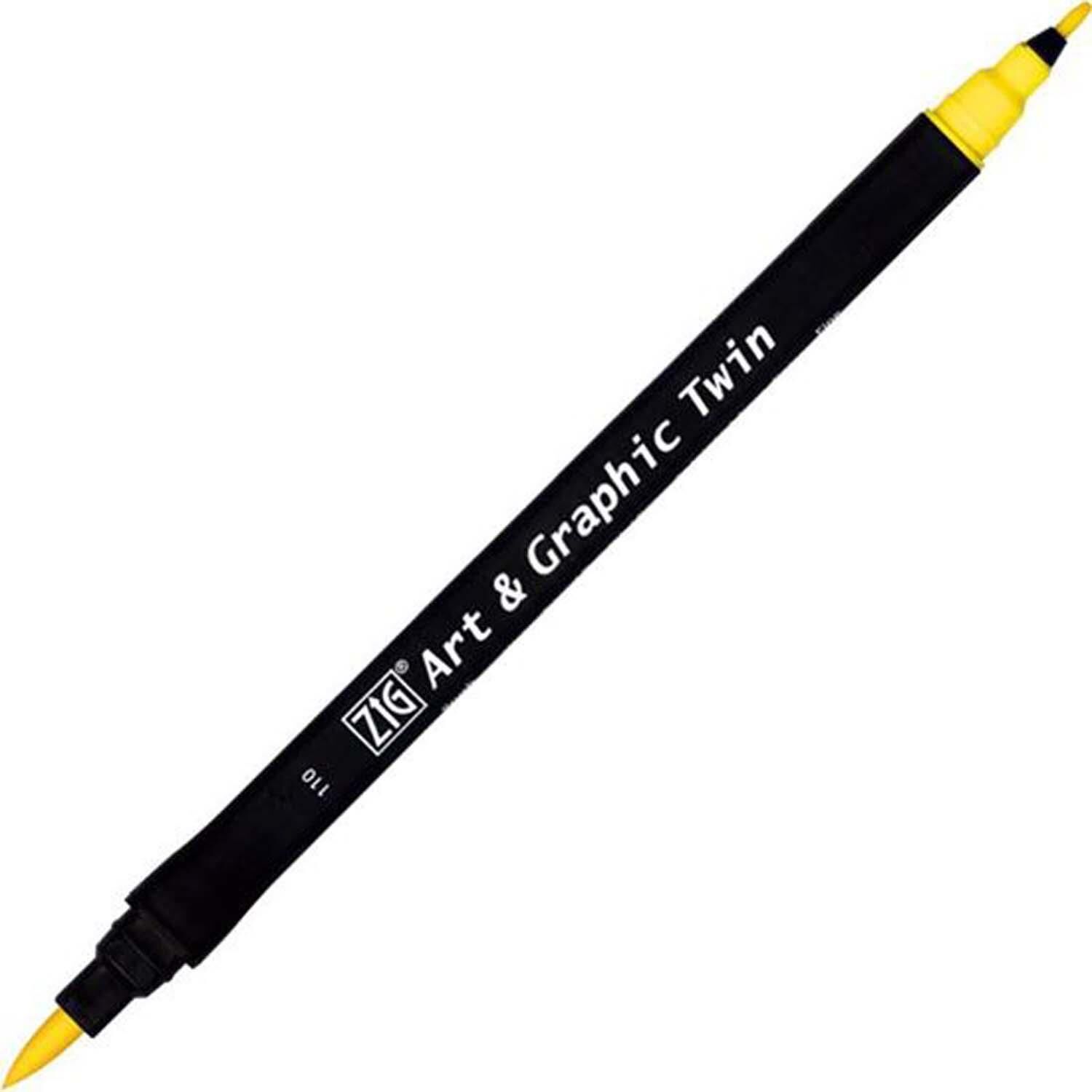 Zıg Brush Pen 110 Mid Yellow