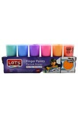 LETS Parmak Boyası Pastel Renkler 6 Renk L-5500P