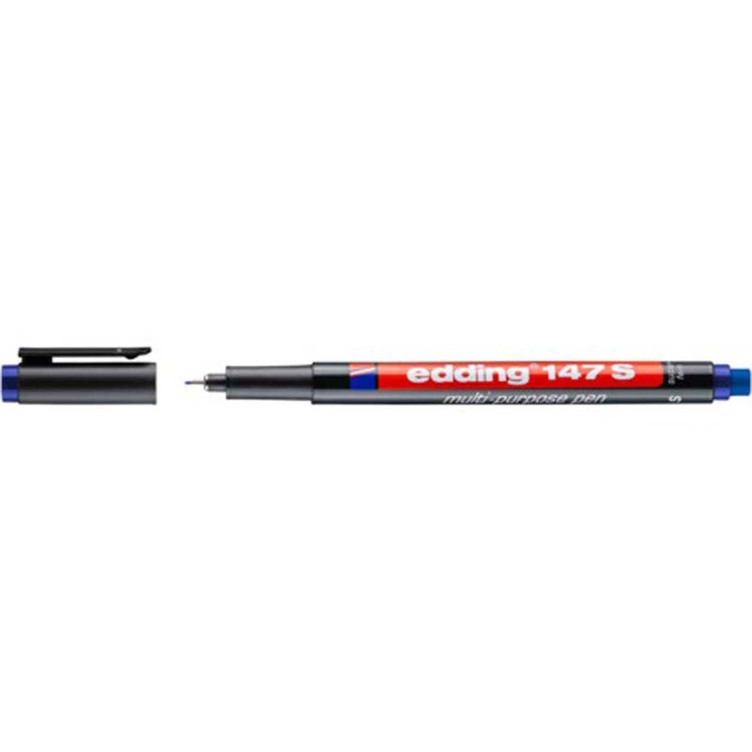 Edding Asetat Kalemi Silgili Mavi E-147S3