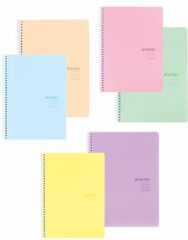 Keskin A4 80yp Kar.PP Kp.Spr.Pastel Note Defteri