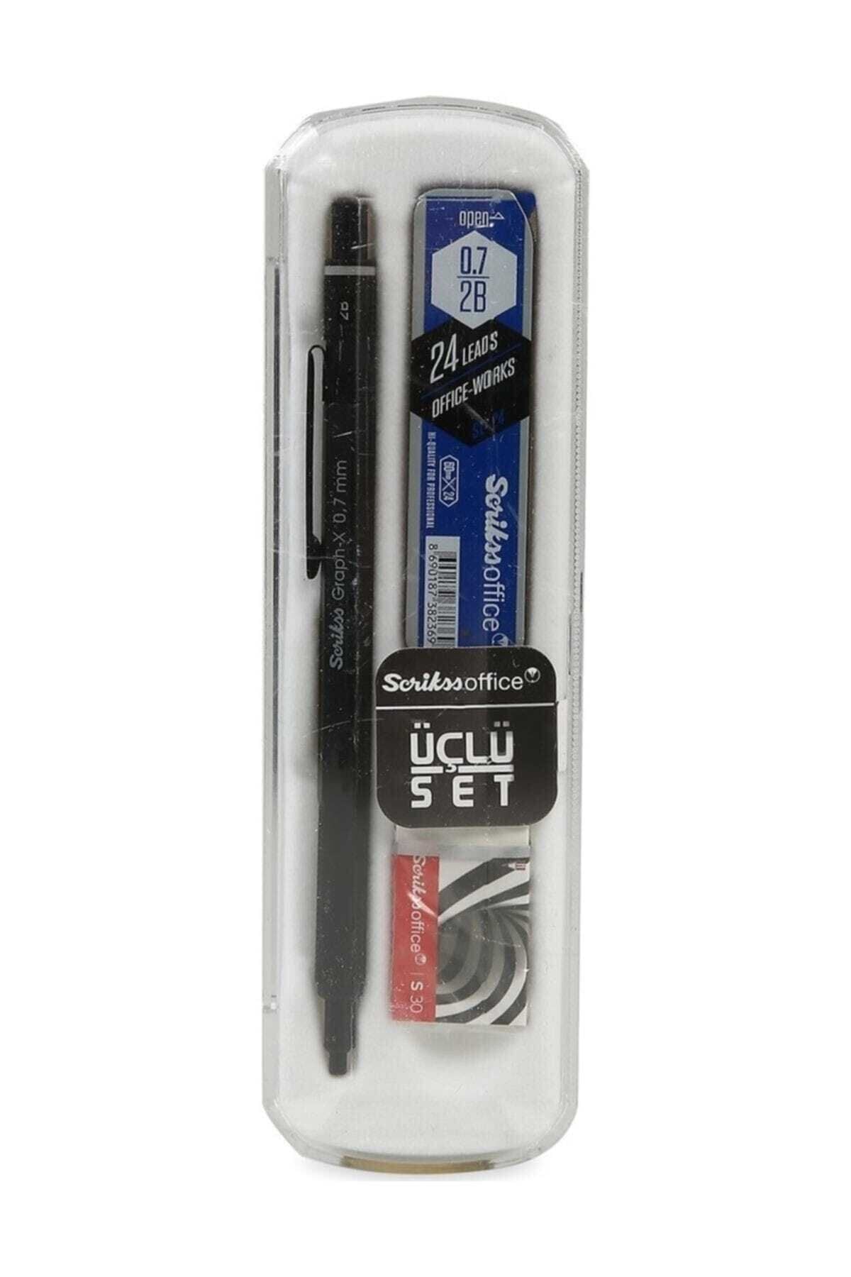 Scrıkss Graph-X 3'Lü Versatil Set 0,7mm Mat Siyah