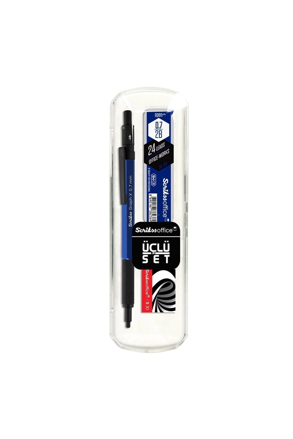 Scrıkss Graph-X 3'Lü Versatil Set 0,7mm Mavi