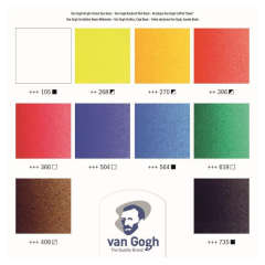Van Gogh Basic Box Ahşap Çantalı Akrilik Boya Seti