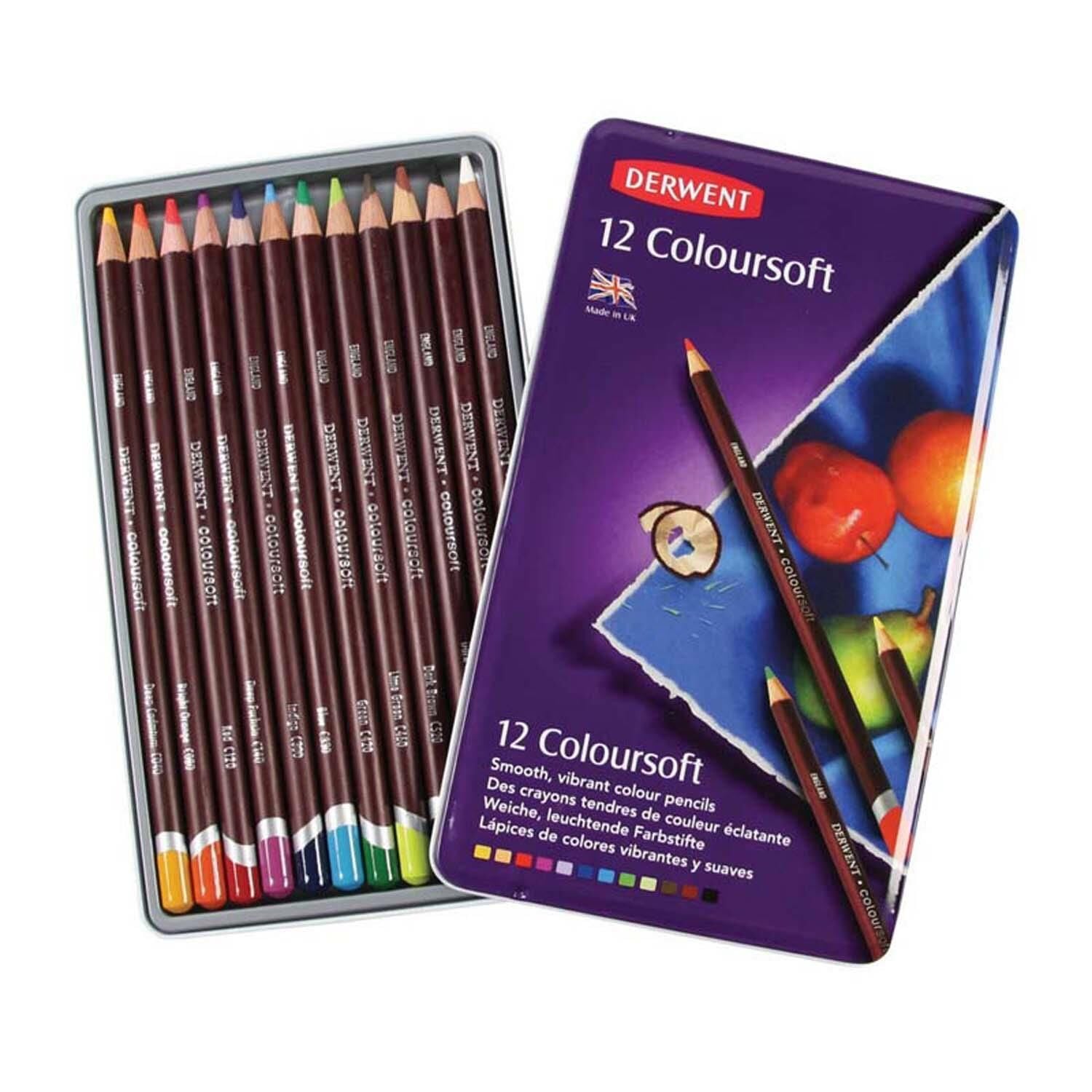 Derwent 12 Li Coloursoft K.Boya 701026