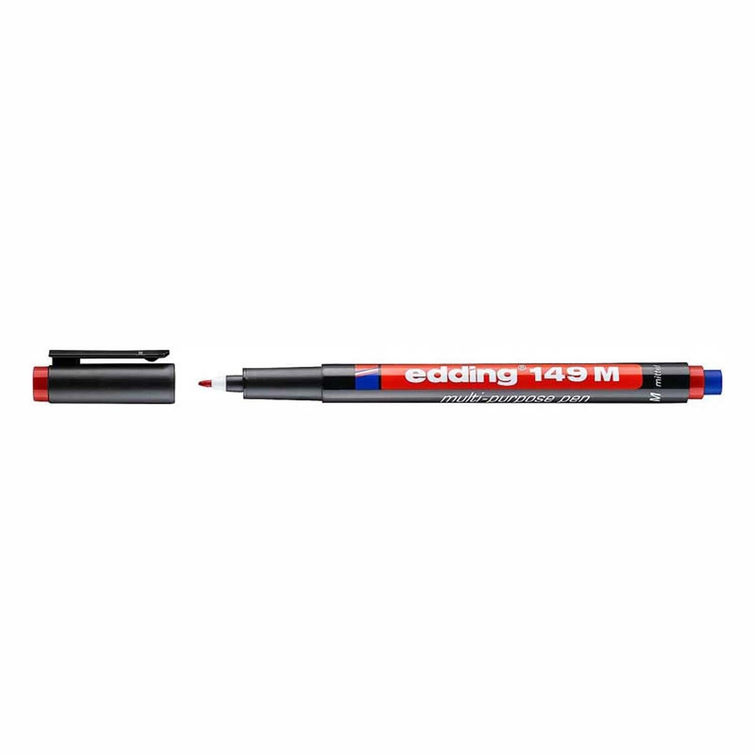 Edding Asetat Kalemi Kırmızı E-149M