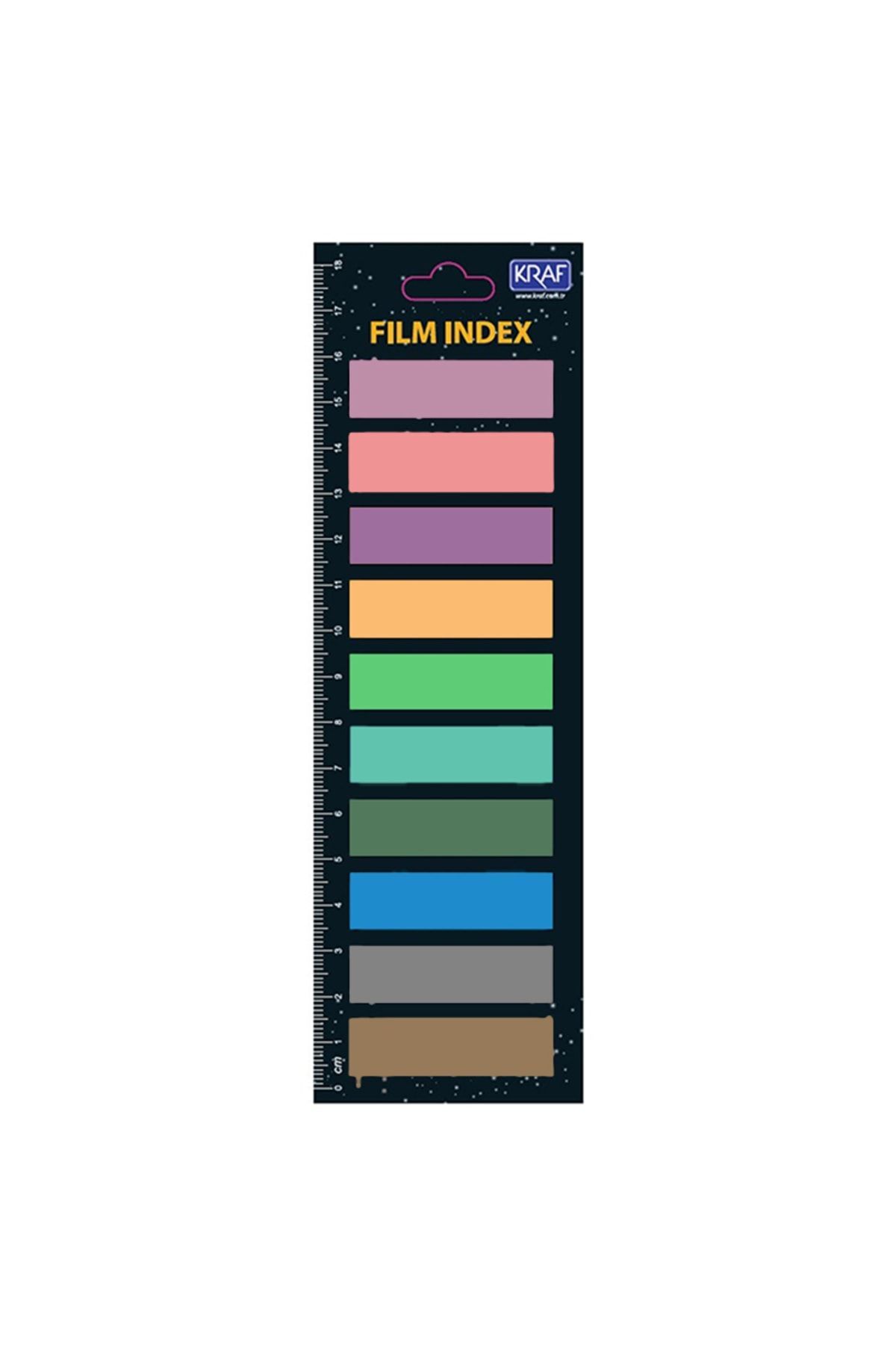 Kraf Index Kağıt 13x44mm 10 Renk 20yp 51246