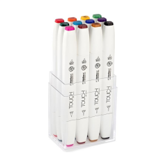 Touch Twin Brush Marker 12 Renk Set Ana Renkler