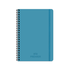 Keskin 17X24 100yp Çizgili Spiralli Premier Defter Mavi