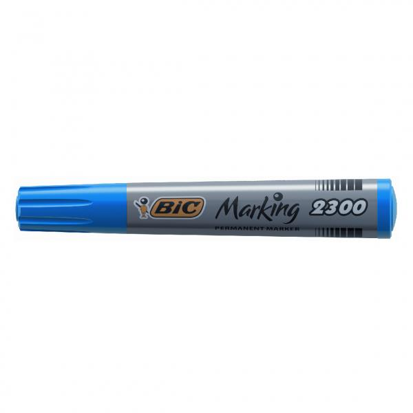 Bıc Markör Mavi Kesik Uç 2300-06