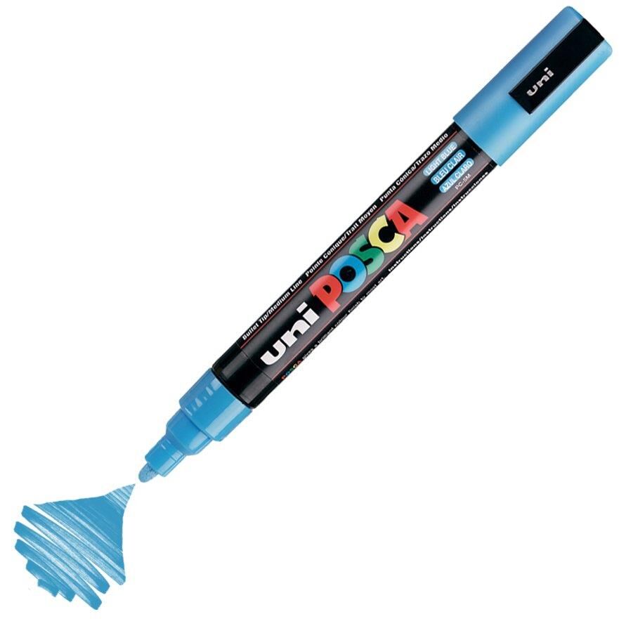 Unı Posca Pc-5M 1.8-2.5 Acık Mavı Su Bazlı Markor