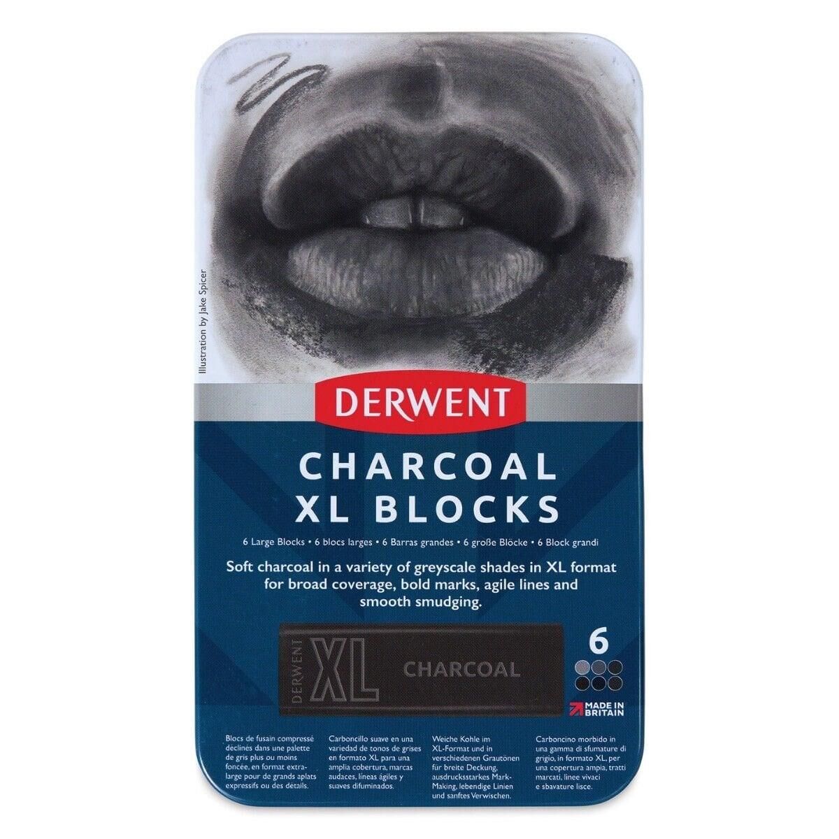 Derwent 6'Lı Charcoal Xl Füzen Teneke 2306196