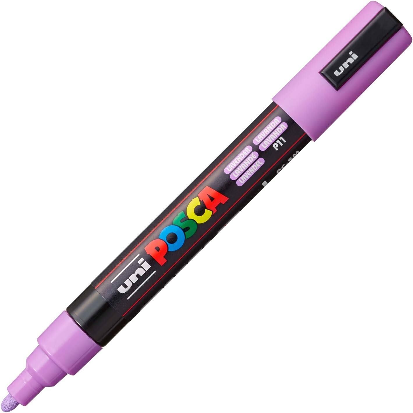 Uni POSCA 1.8-2.5 Su Bazlı Poster Markörü Lavant N