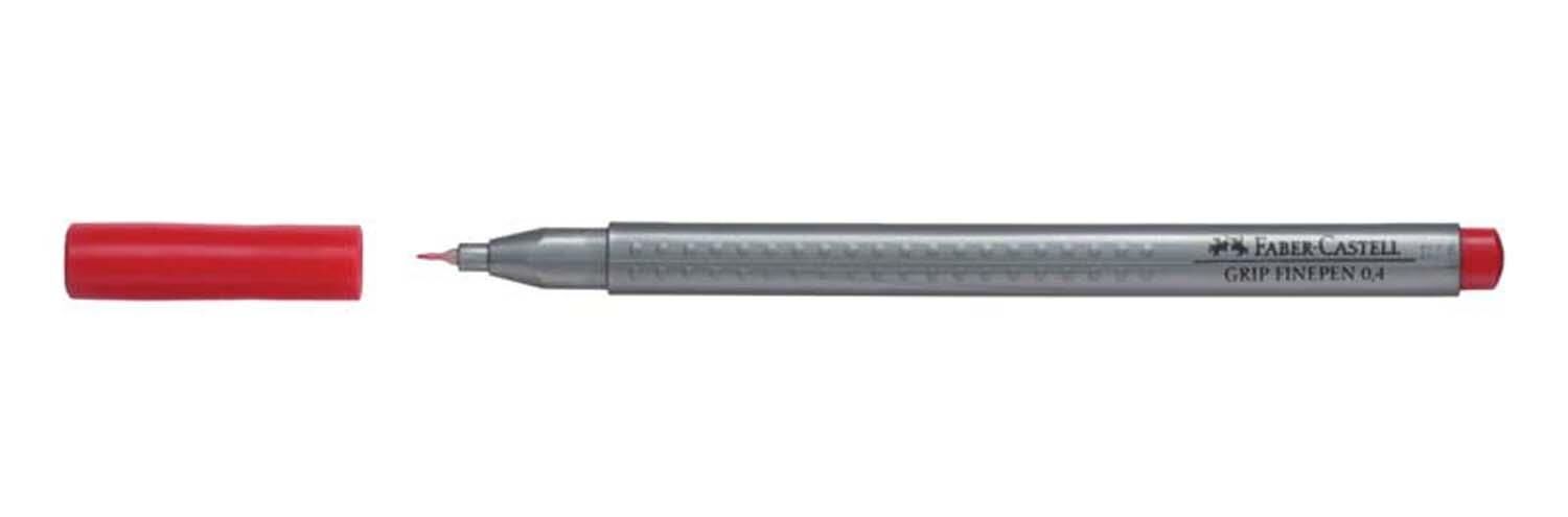 Faber-Castell Grıp Finepen 0,4 Mm Kırmızı