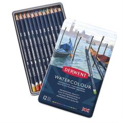 Derwent Watercolour 12'li Teneke Kutu