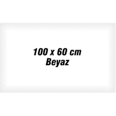100X60Cm Sade Beyaz Seffaf 2Lı Kagıt Tahta Panda