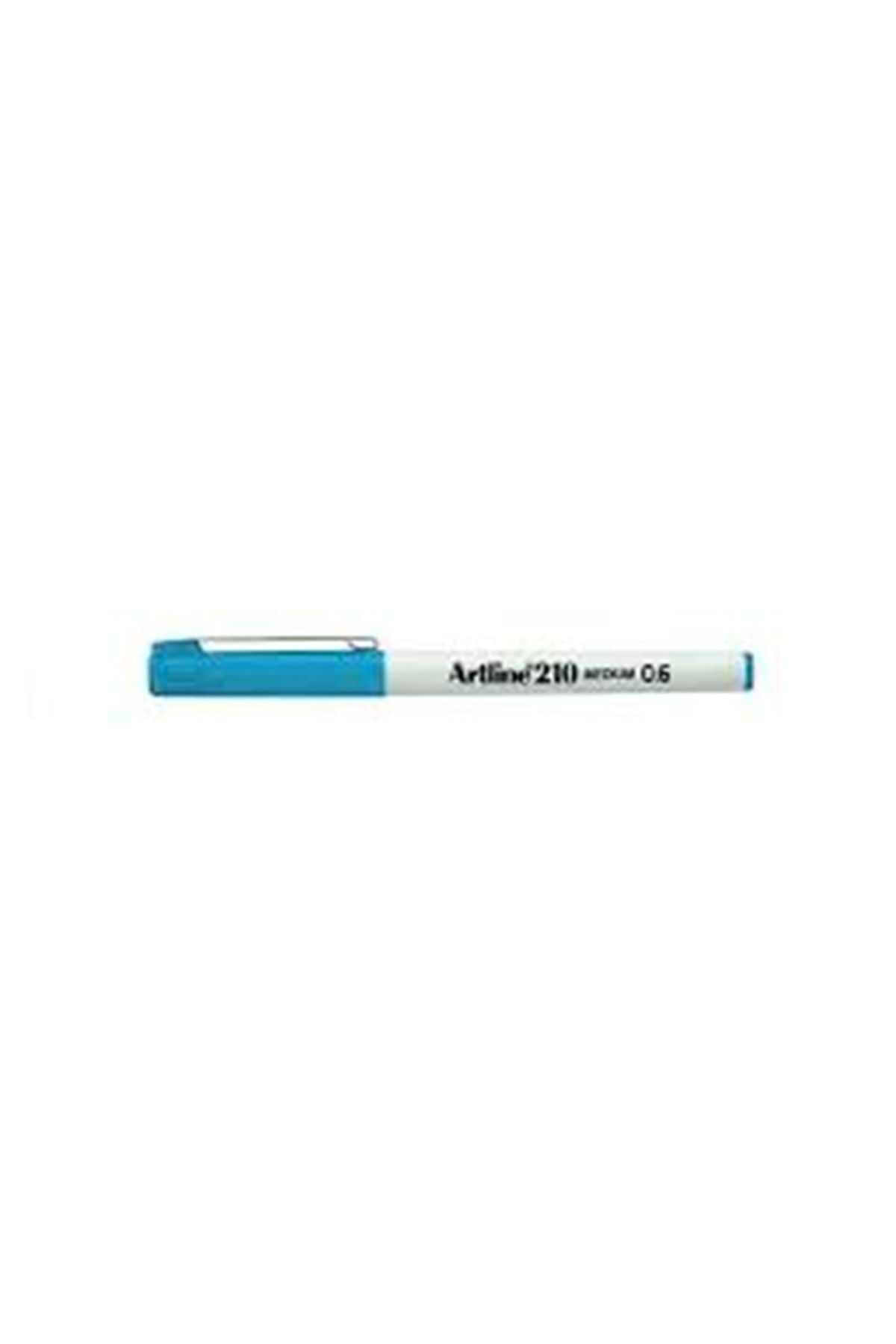Artline 210N Keçe Uçlu Yazı Kalemi  0.6mm Açık Mavi
