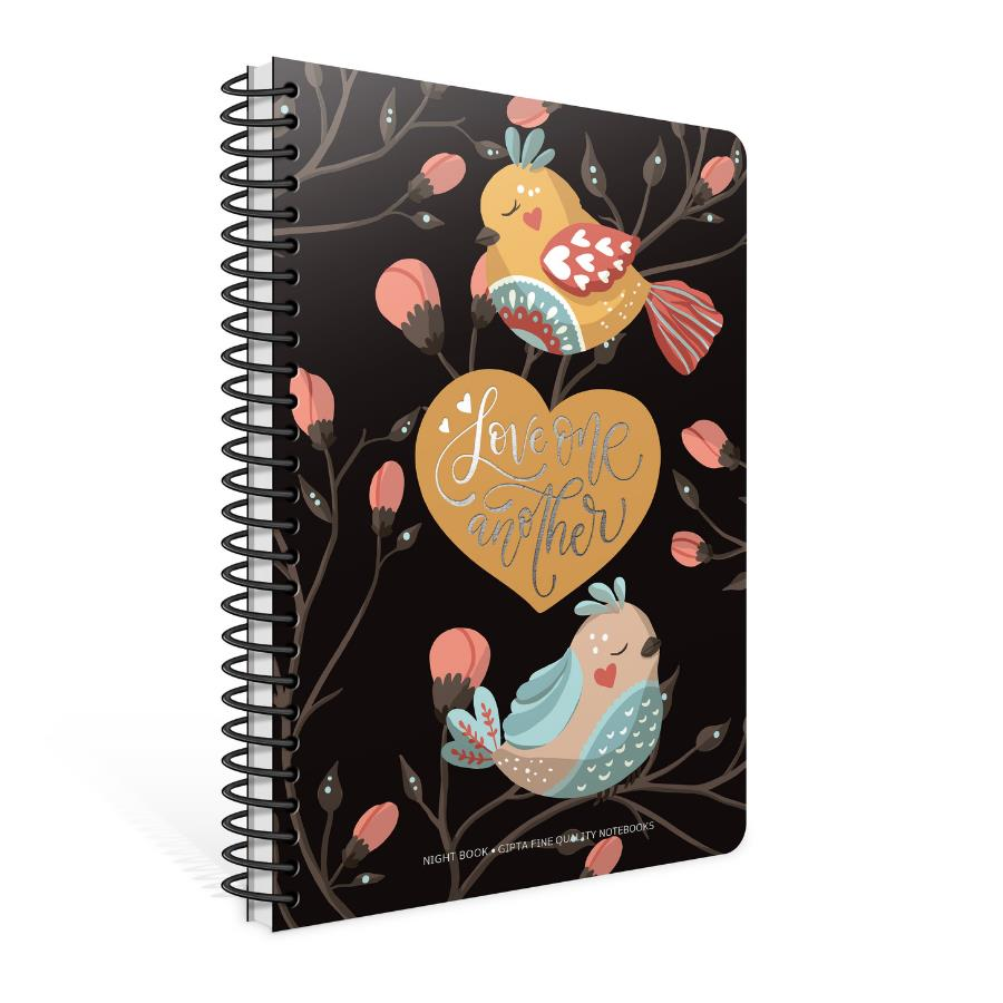 Gıpta Night Book Spiralli Karton Kapak A4 80yp Çizgili Defter