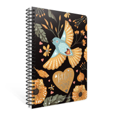 Gıpta Night Book Spiralli Karton Kapak A4 80yp Çizgili Defter