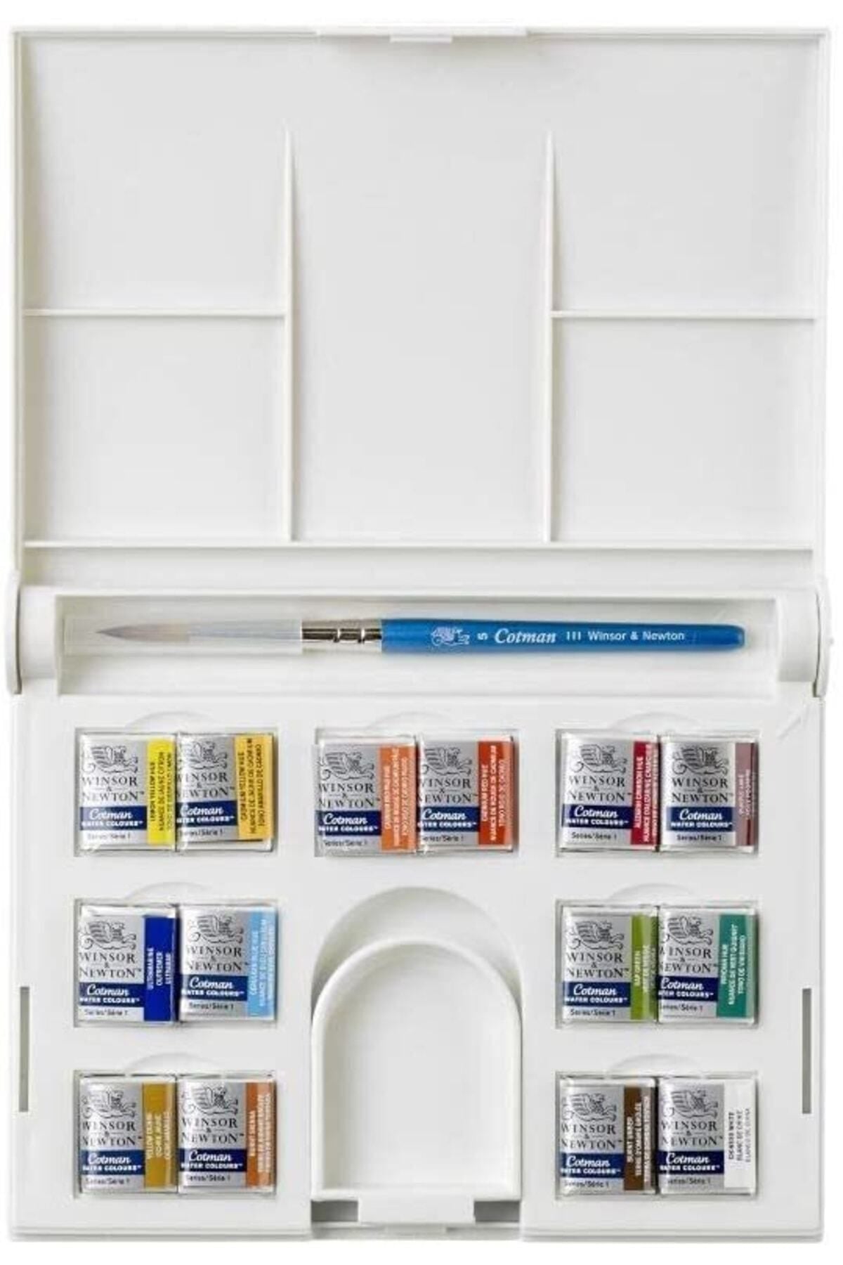 Winsor&Newton Cotman Compact Set 14lü Yarım Tablet Sulu Boya Seti