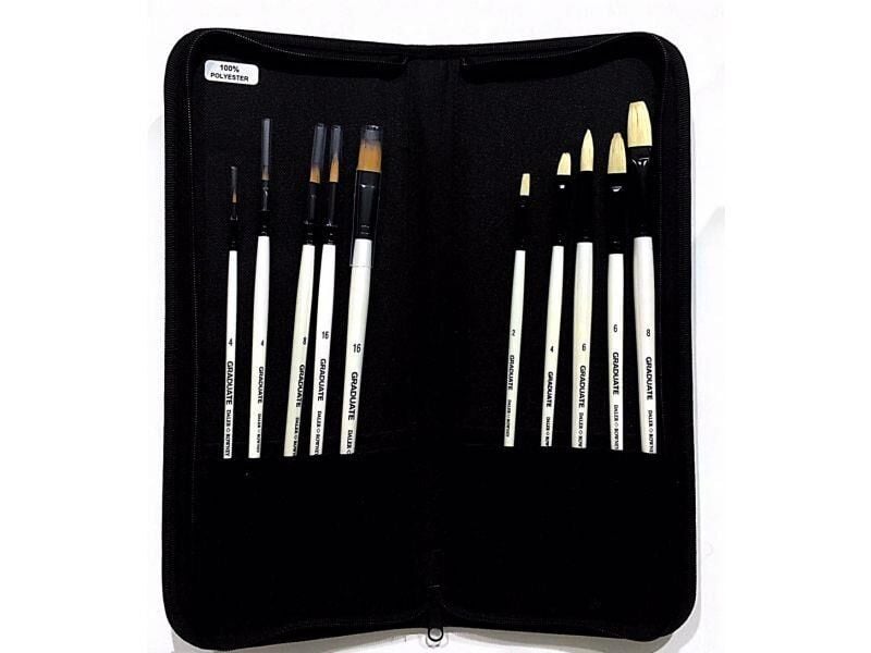 Daler Rowney Graduate 10lu Fırça Seti Çantalı