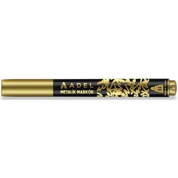 Adel Jumbo Metalik Markör Altın