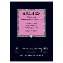 Arches Sulu Boya Defteri Hot Pres 300g 21X29,7cm 12syf 1795096
