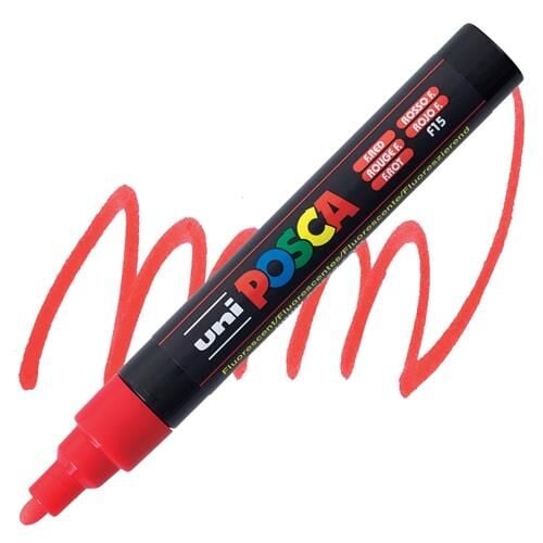 Uni POSCA 1.8-2.5 SuBazl PosterMarkörü F.Kırmızı N