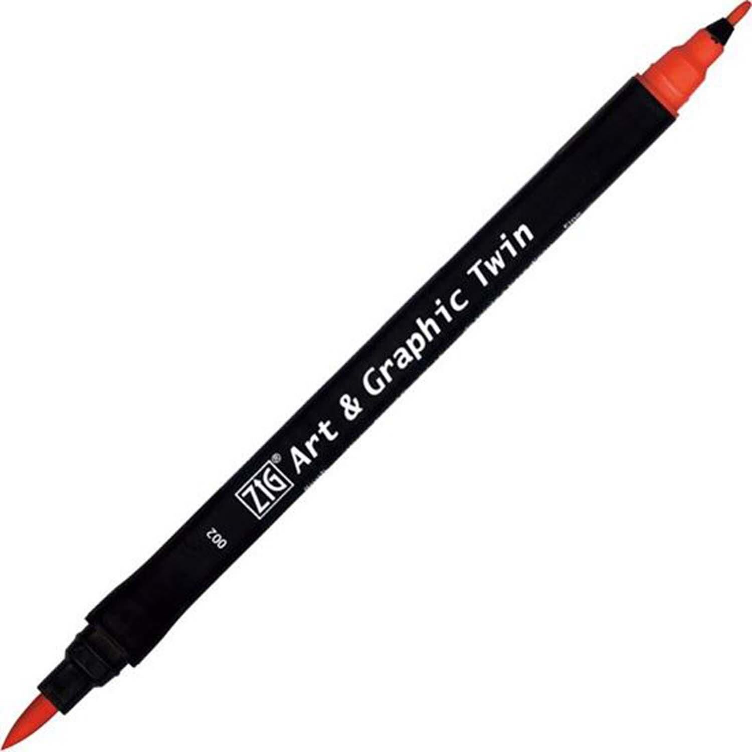 Zıg Brush Pen 002 Red